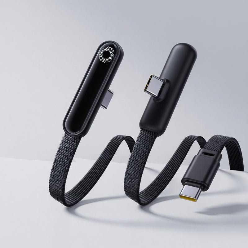 USB-C Winkelkabel 100W LED-Anzeige