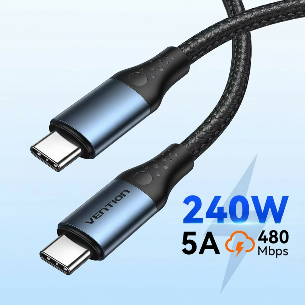 USB-C Ladekabel 240W PD 3.1 Schnellladen