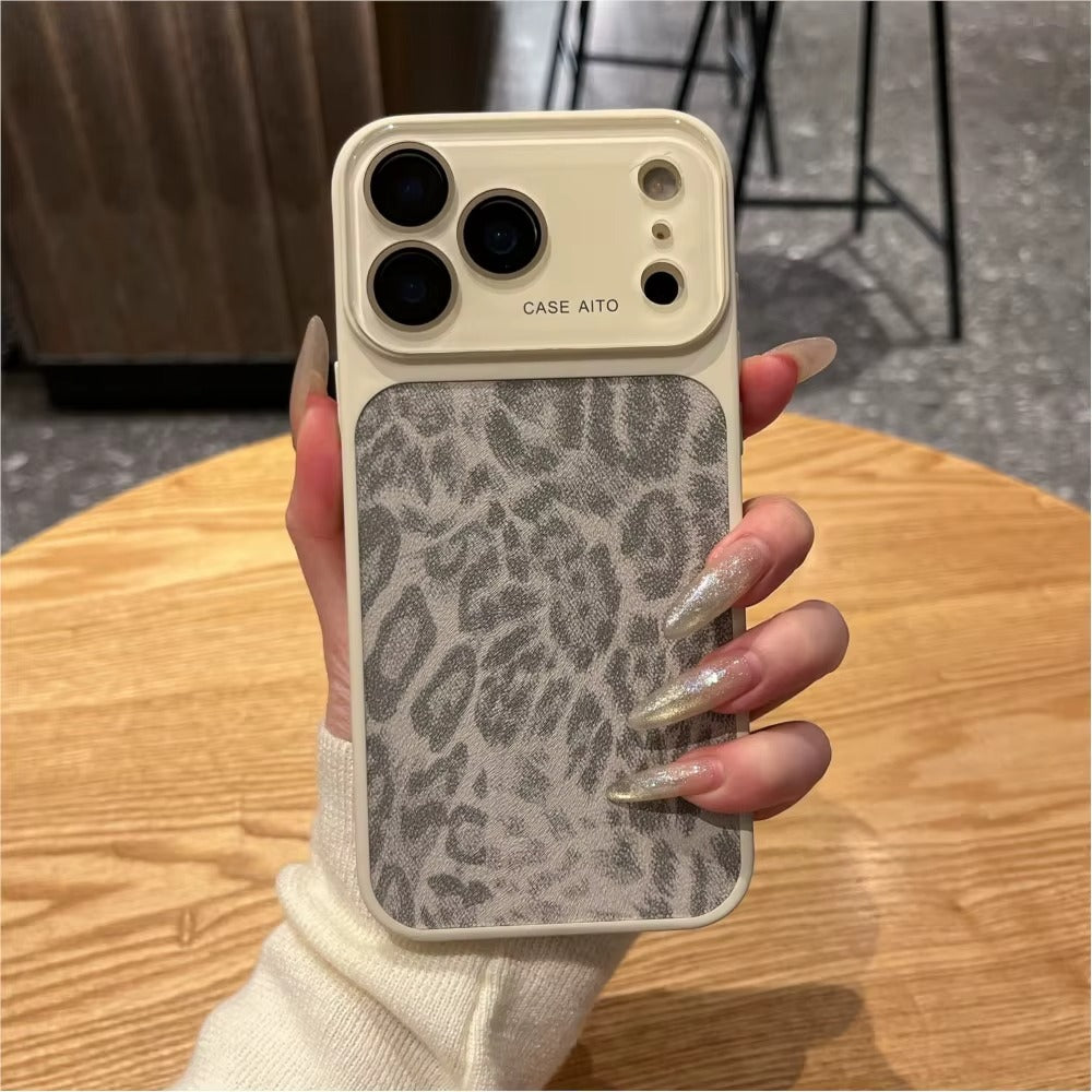Leoparden Hülle mit Sichtfenster – iPhone