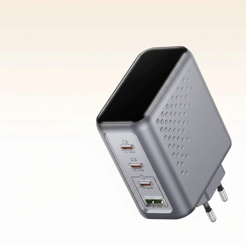GaN Schnellladegerät 148W LED-Display PD 3.1