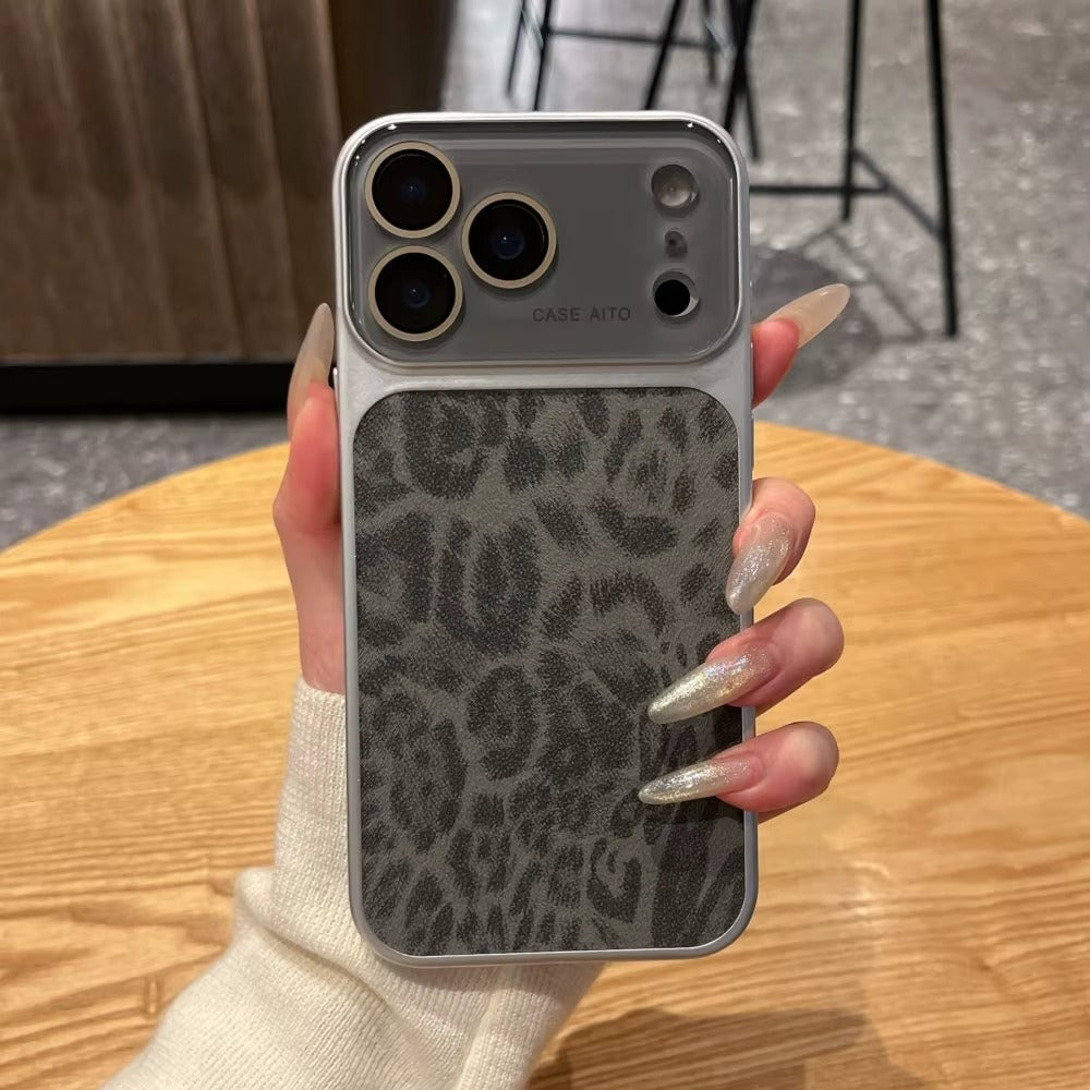 Leoparden Hülle mit Sichtfenster – iPhone