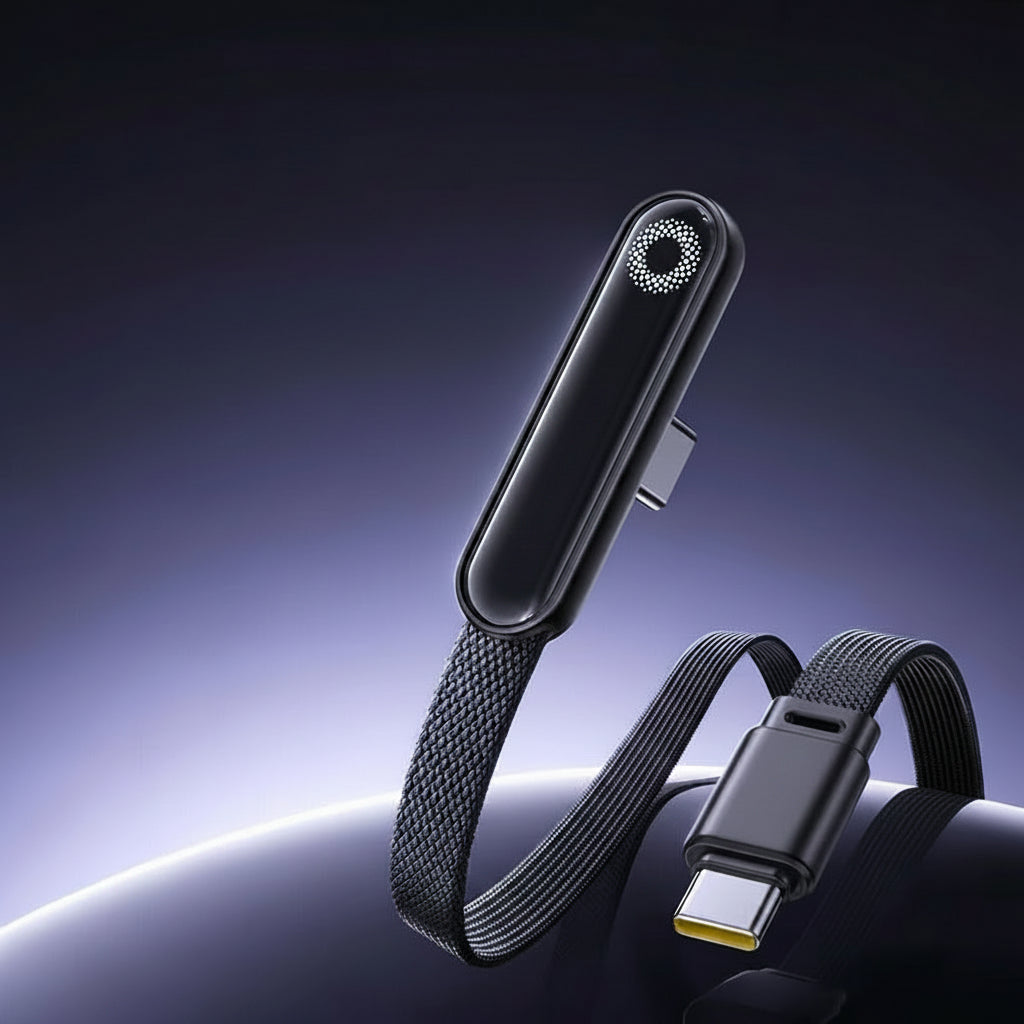 USB-C Winkelkabel 100W LED-Anzeige