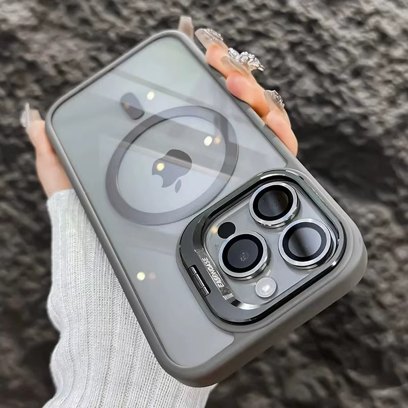 MagSafe Hülle mit Ständer Glas-Look – iPhone