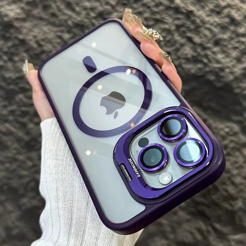 MagSafe Hülle mit Ständer Glas-Look – iPhone