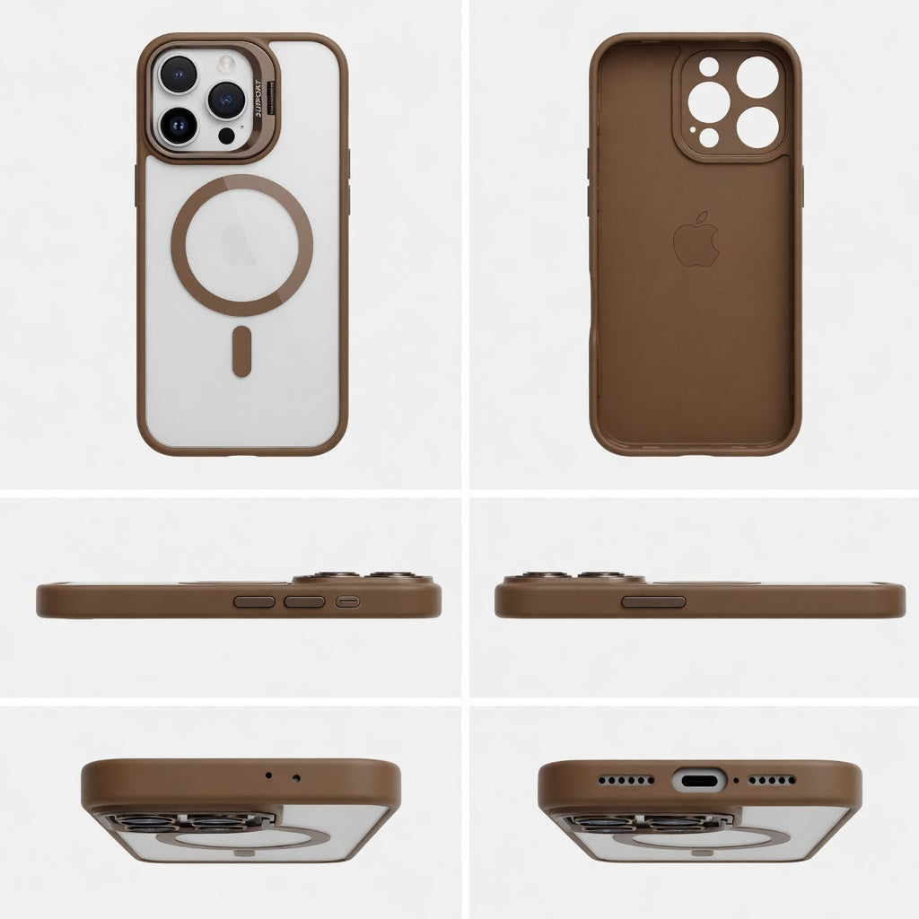 MagSafe Hülle mit Ständer Glas-Look – iPhone