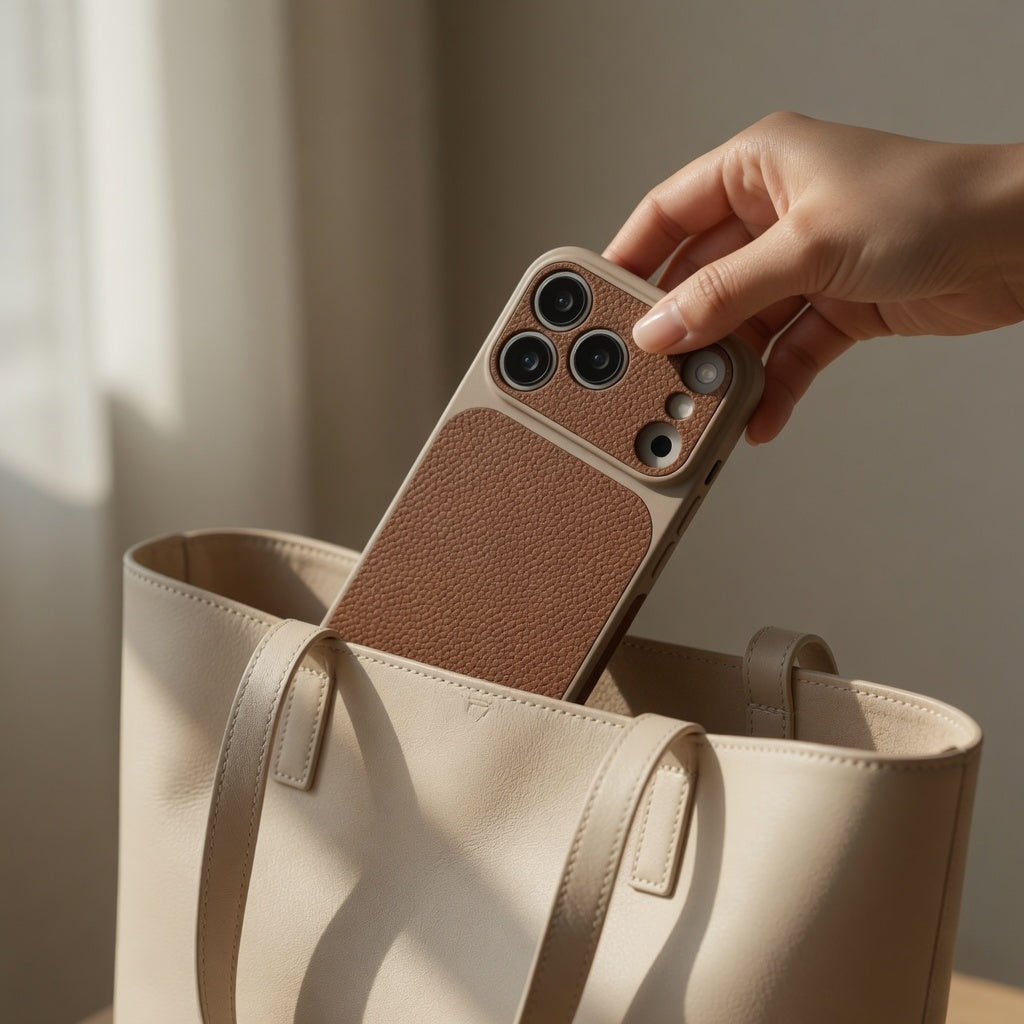 Matte Leather Veganes Leder Hülle – iPhone