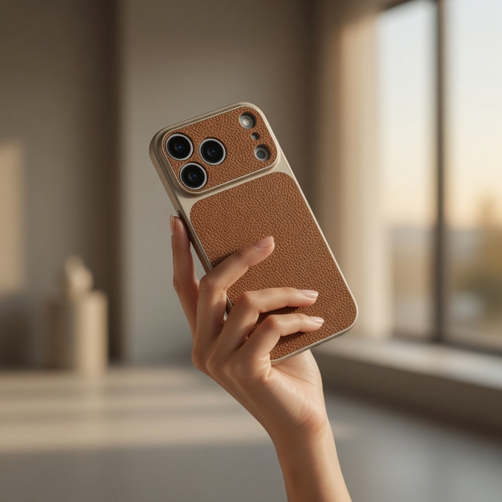 Matte Leather Veganes Leder Hülle – iPhone