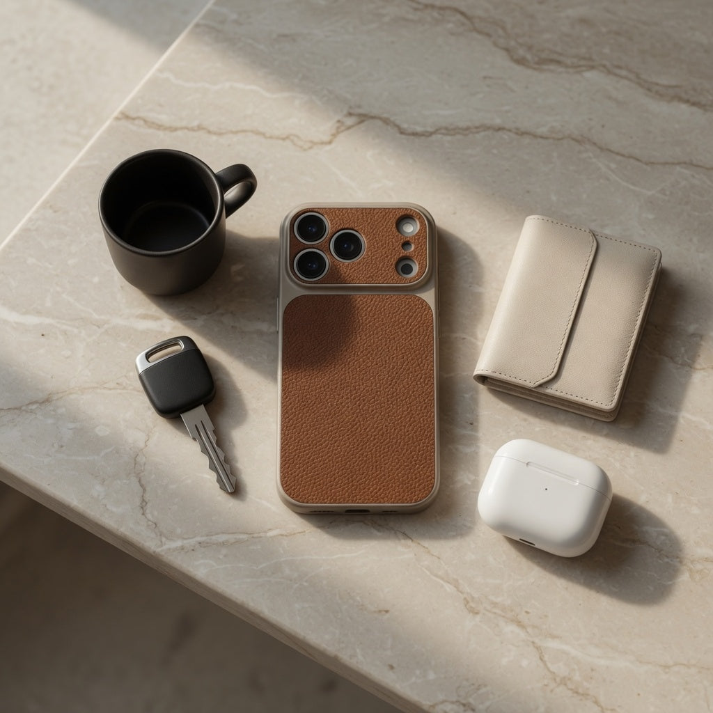 Matte Leather Veganes Leder Hülle – iPhone
