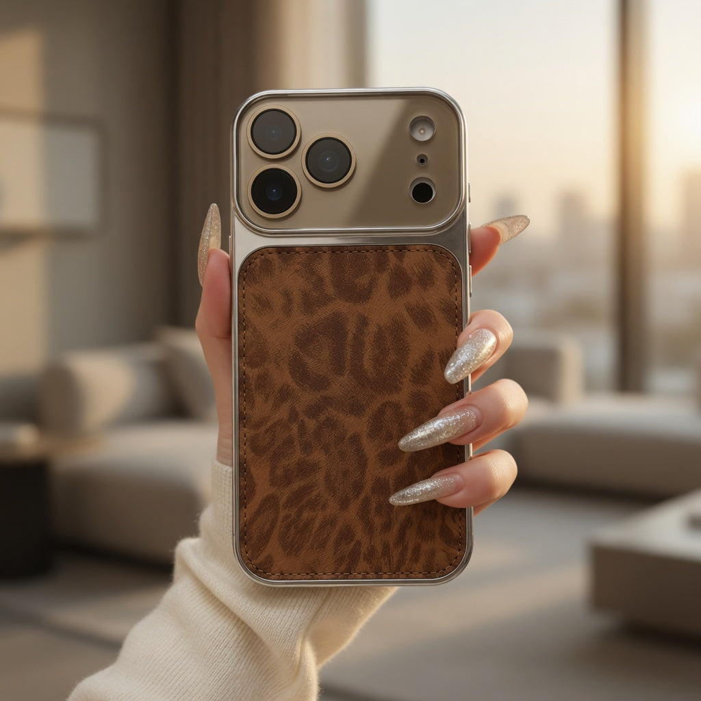 Leoparden Hülle mit Sichtfenster – iPhone