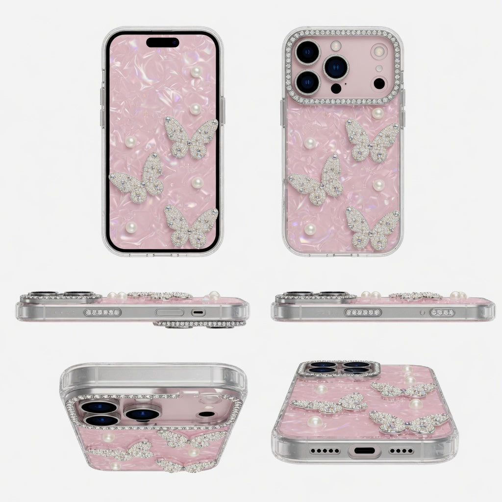 Schmetterling Diamant Hülle Strass – iPhone