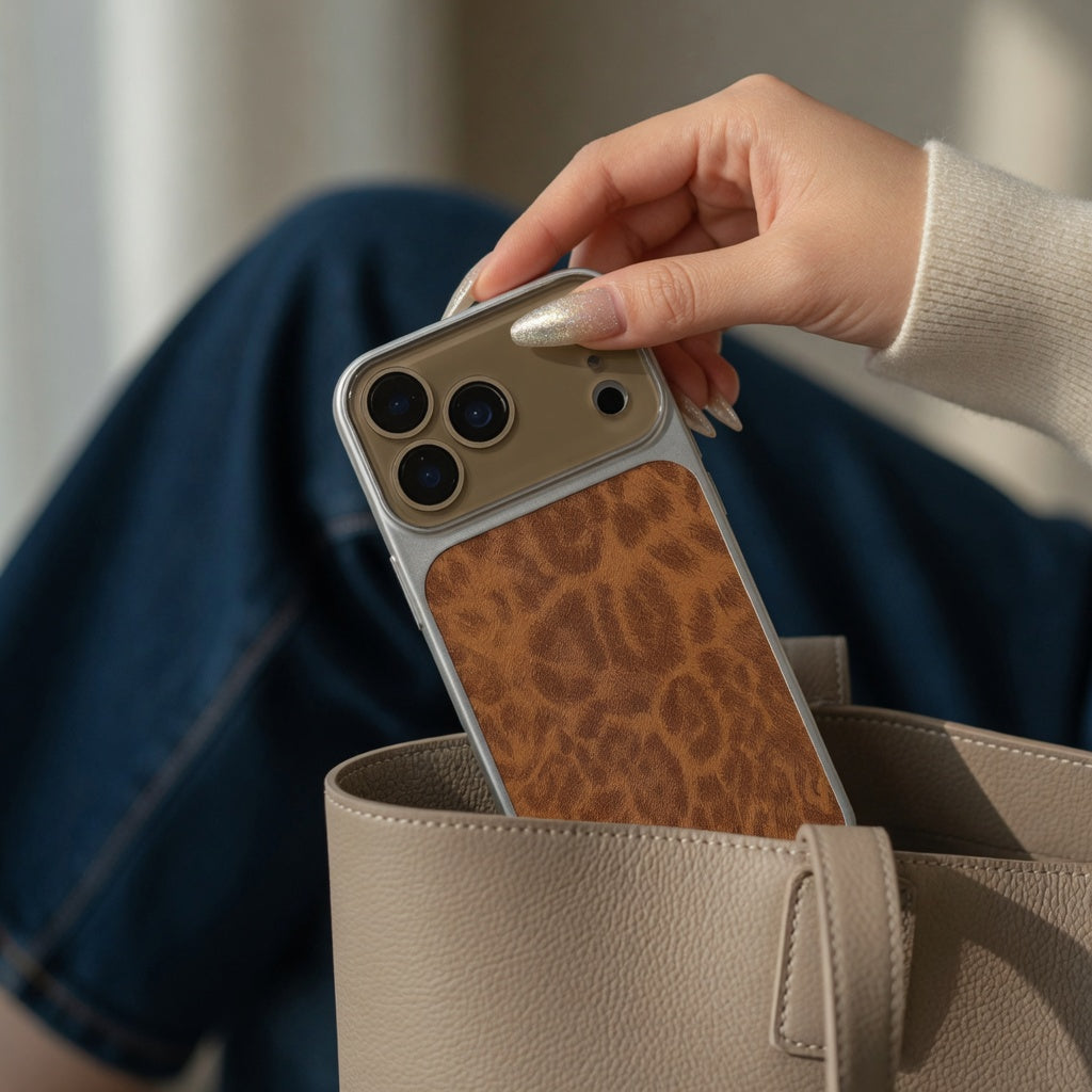 Leoparden Hülle mit Sichtfenster – iPhone