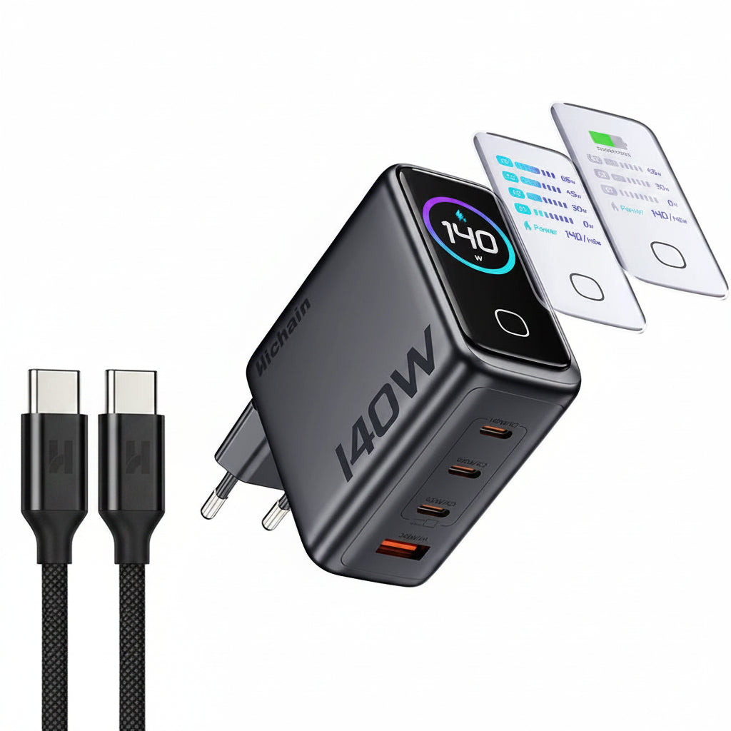 GaN 4-Port Reiseladegerät 140W PD 3.1