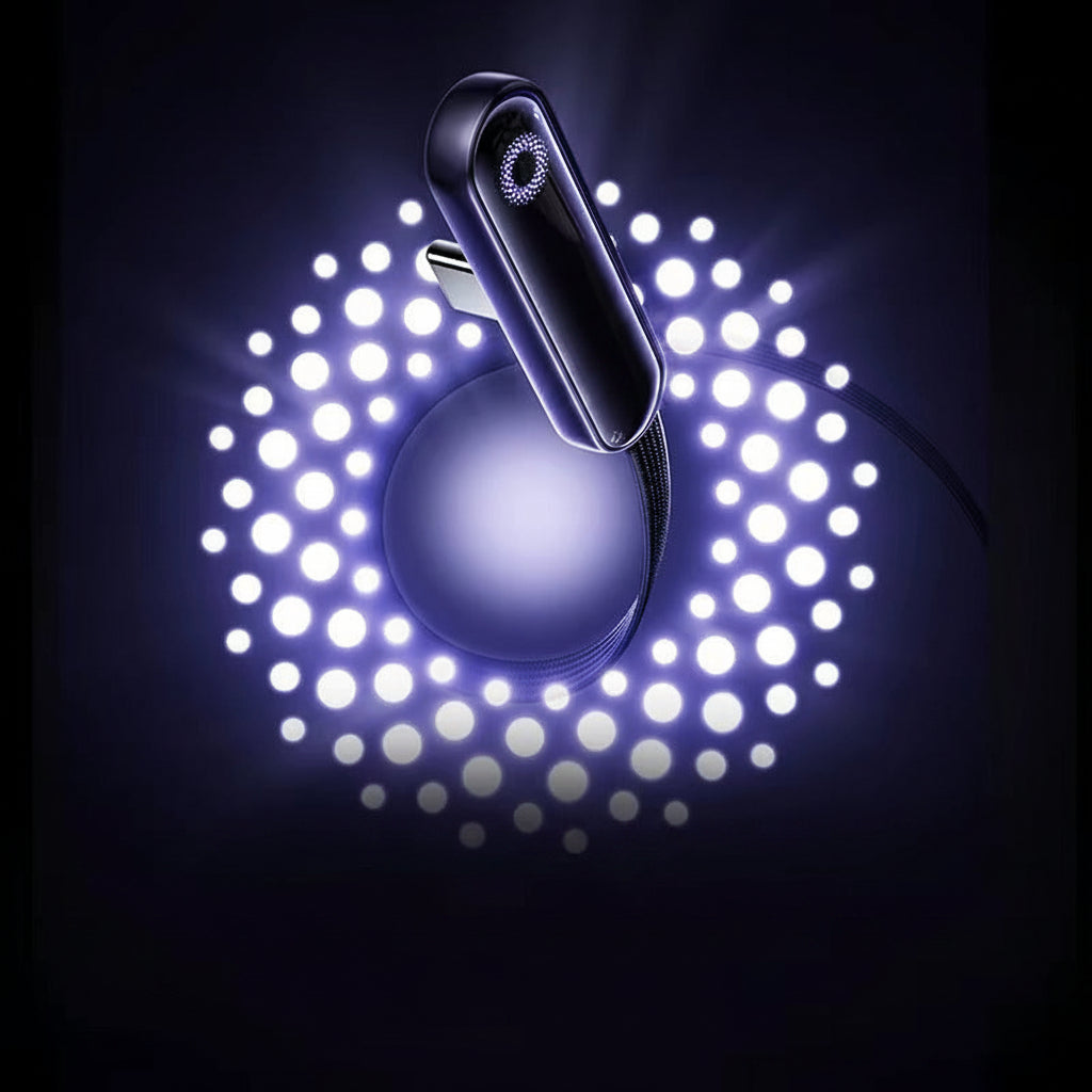 USB-C Winkelkabel 100W LED-Anzeige