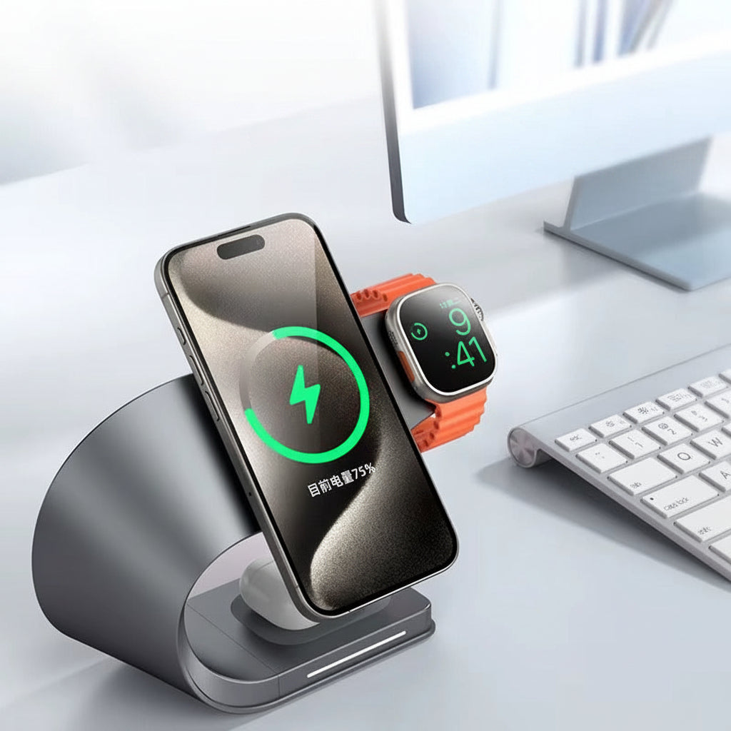 4-in-1 Ladestation MagSafe iPhone & Watch