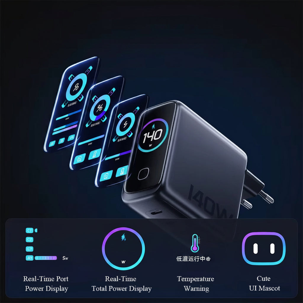 GaN 4-Port Reiseladegerät 140W PD 3.1