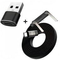 USB-C Faltkabel 240W mit Halter