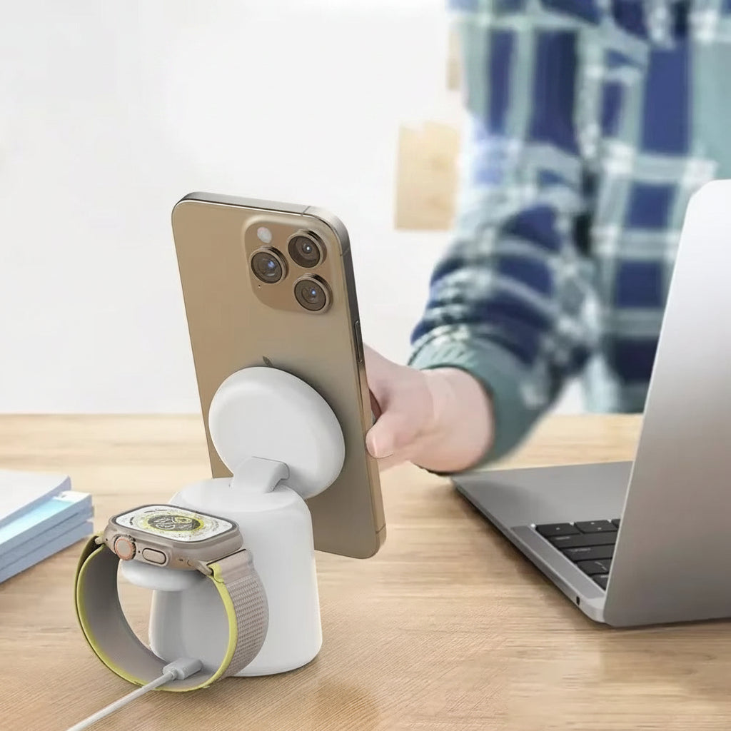 3-in-1 Ladestation MagSafe iPhone & Watch
