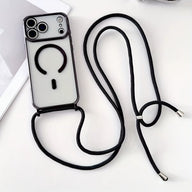 Transparente MagSafe Hülle mit Umhängeband – iPhone