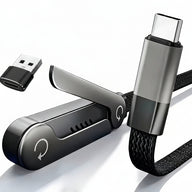 USB-C Faltkabel 240W mit Halter