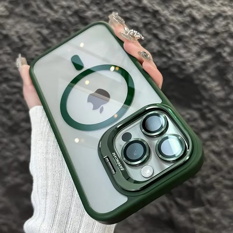 MagSafe Hülle mit Ständer Glas-Look – iPhone