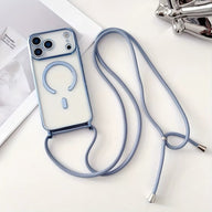 Transparente MagSafe Hülle mit Umhängeband – iPhone