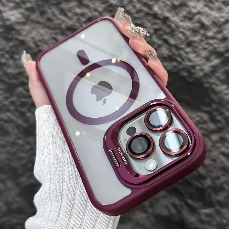 MagSafe Hülle mit Ständer Glas-Look – iPhone