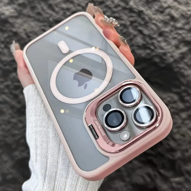 MagSafe Hülle mit Ständer Glas-Look – iPhone
