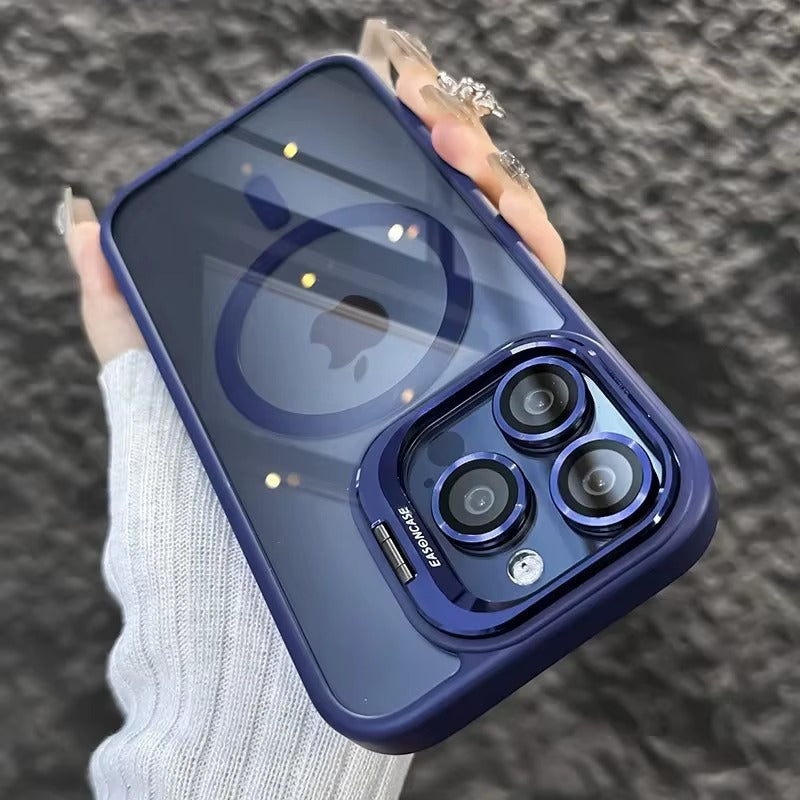 MagSafe Hülle mit Ständer Glas-Look – iPhone
