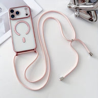 Transparente MagSafe Hülle mit Umhängeband – iPhone